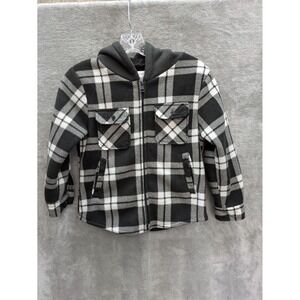 Boys Shacket 7 Plaid‎ Fleece
